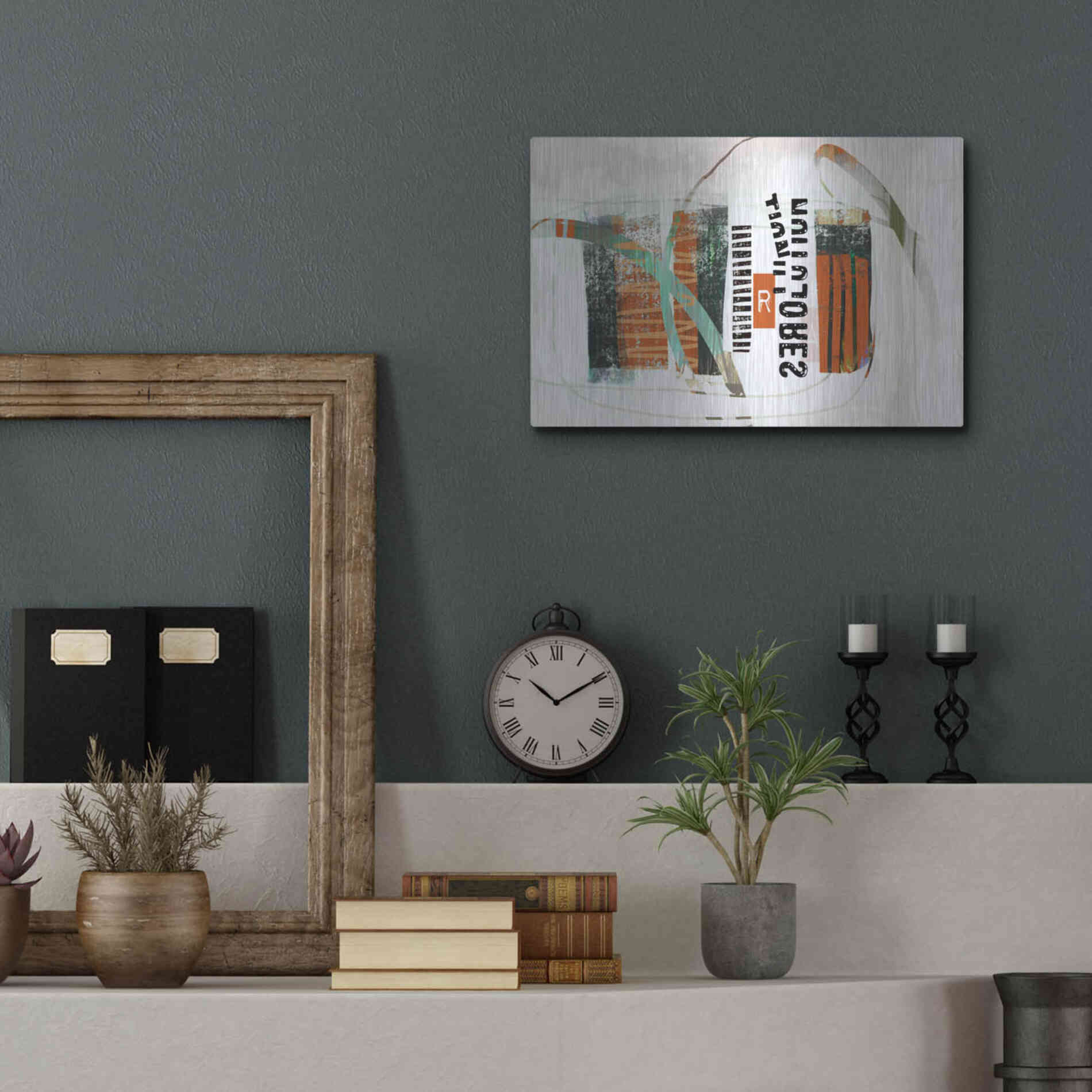 Luxe Metal Art 'Resolution' by Delores Naskrent Metal Wall Art,16x12