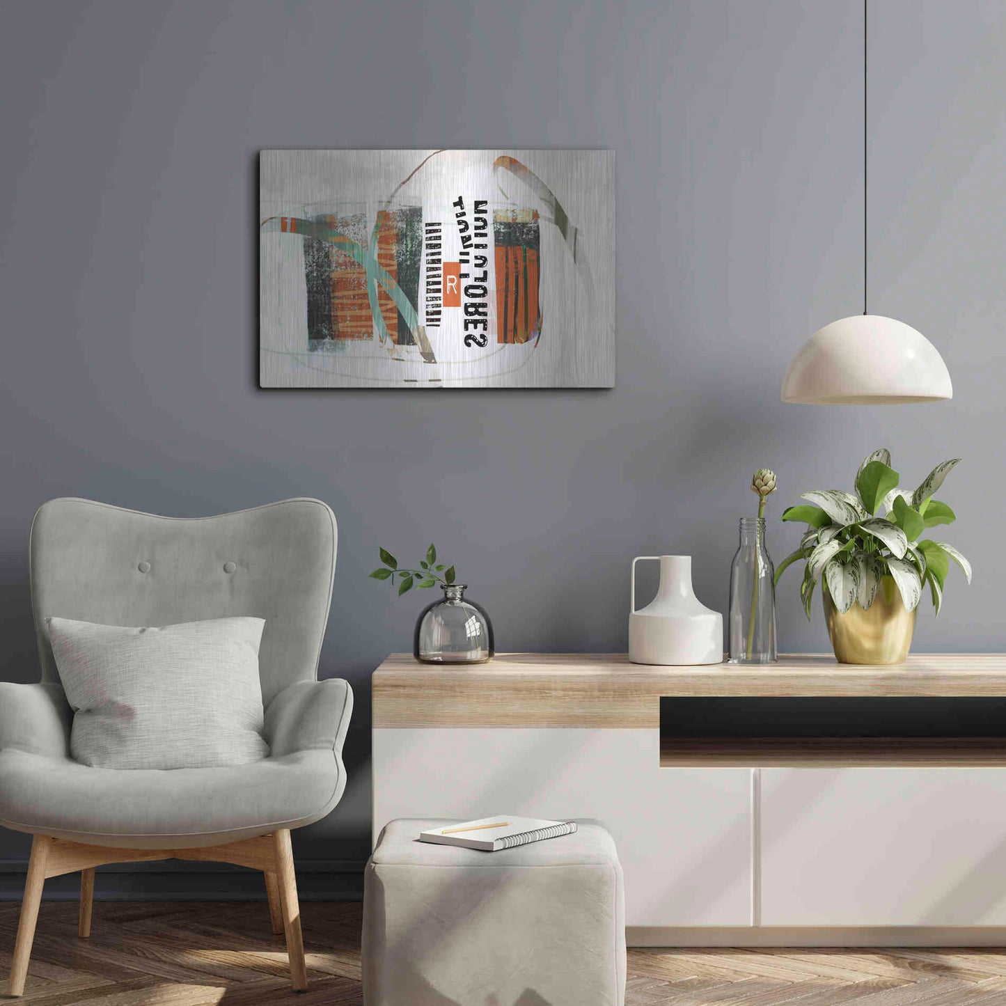 Luxe Metal Art 'Resolution' by Delores Naskrent Metal Wall Art,24x16