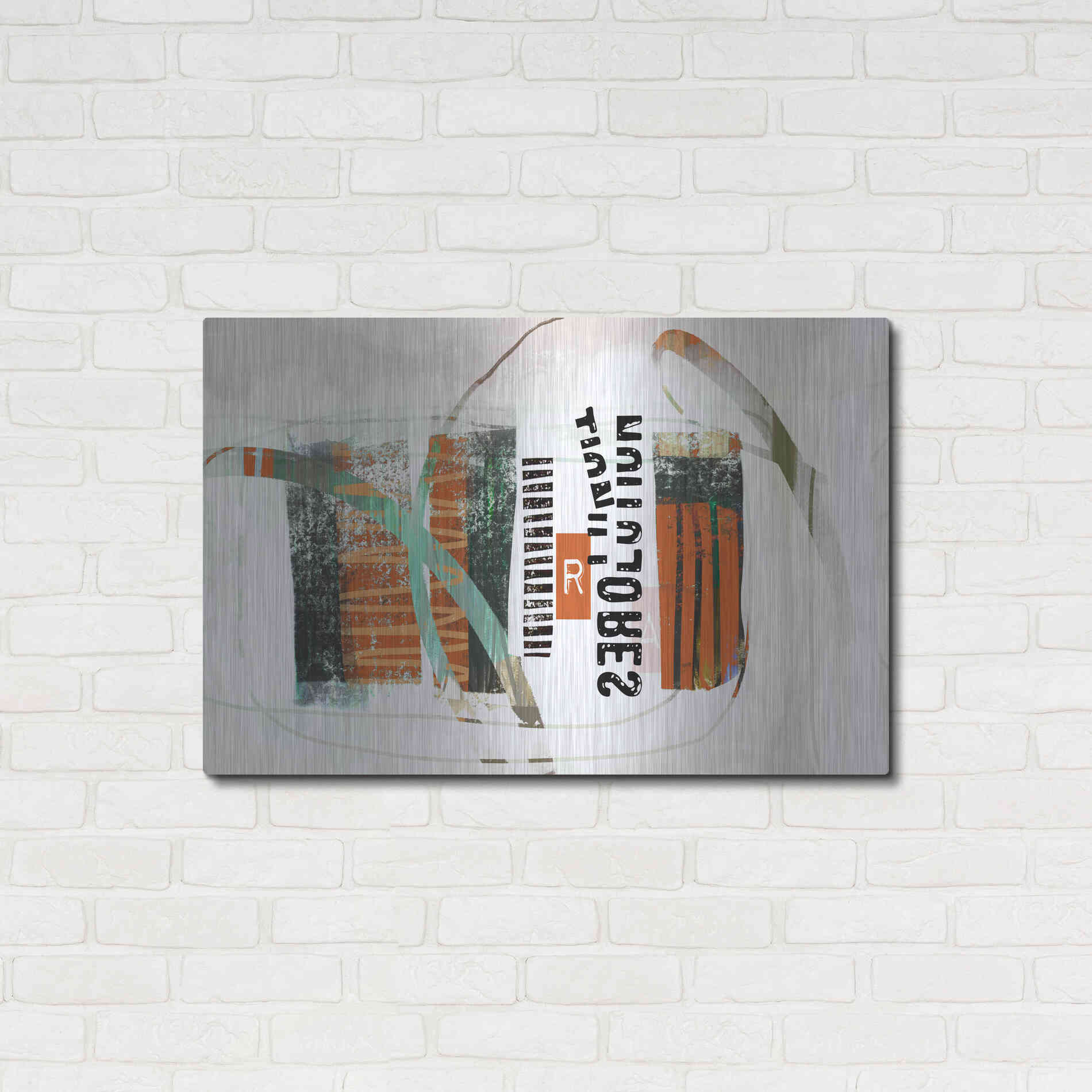 Luxe Metal Art 'Resolution' by Delores Naskrent Metal Wall Art,36x24