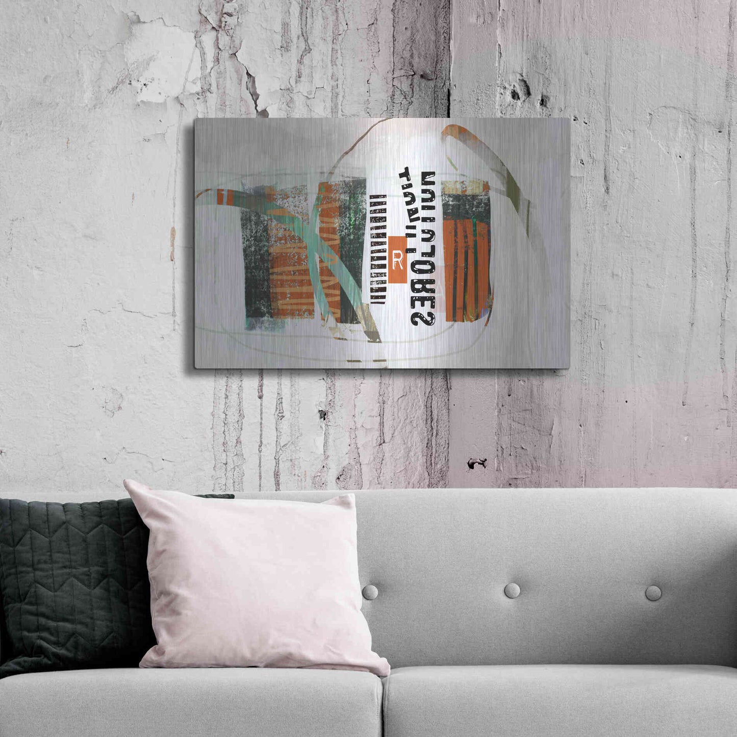 Luxe Metal Art 'Resolution' by Delores Naskrent Metal Wall Art,36x24