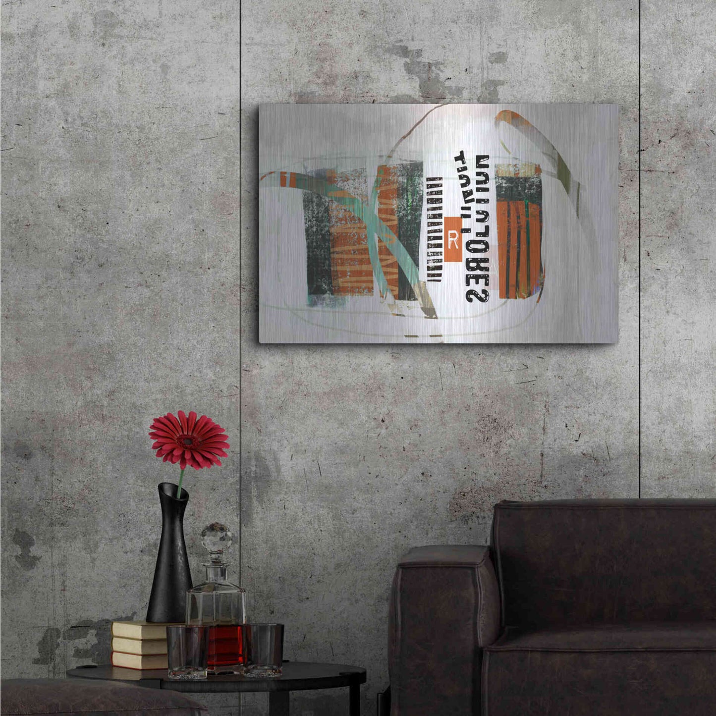 Luxe Metal Art 'Resolution' by Delores Naskrent Metal Wall Art,36x24