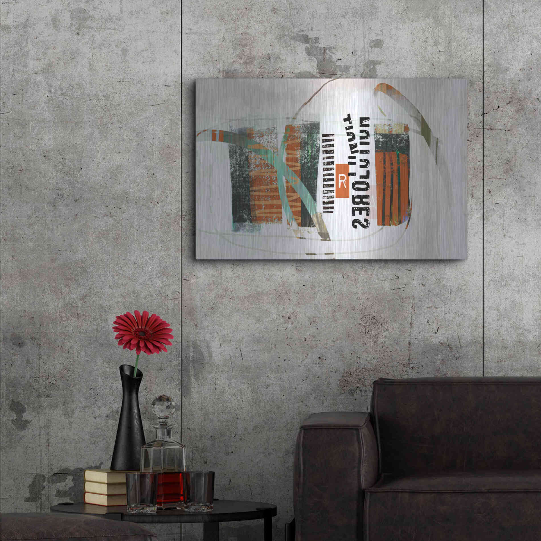 Luxe Metal Art 'Resolution' by Delores Naskrent Metal Wall Art,36x24