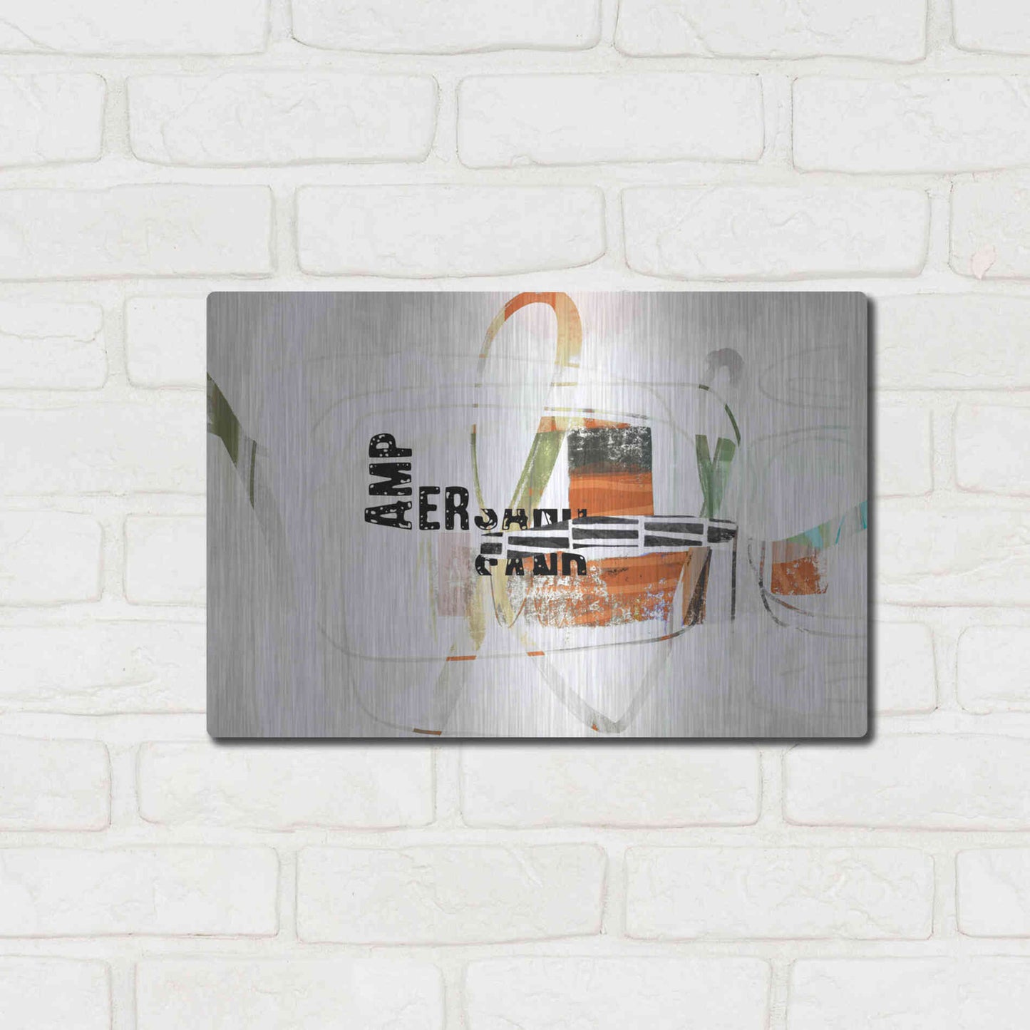 Luxe Metal Art 'Ampersand' by Delores Naskrent Metal Wall Art,16x12