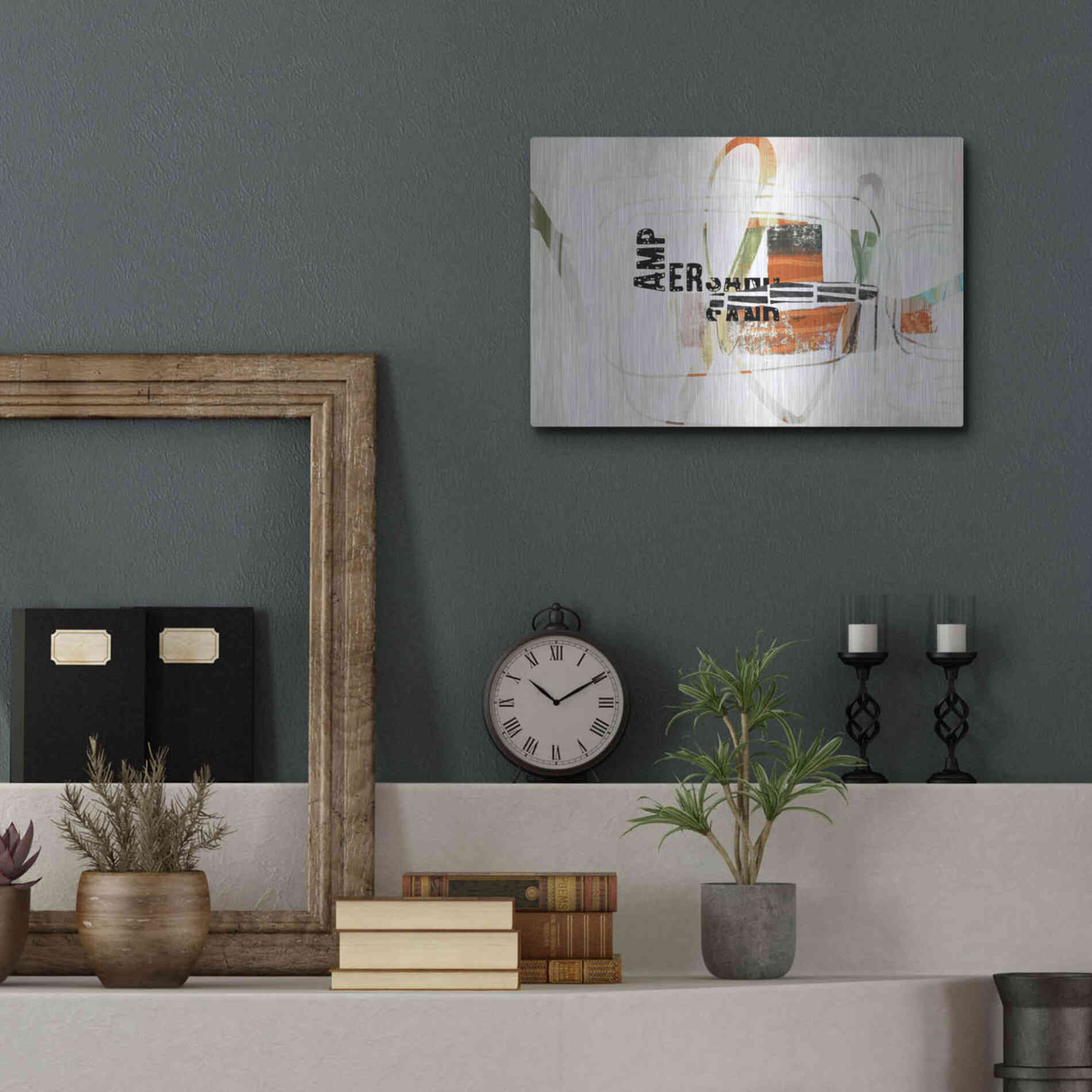 Luxe Metal Art 'Ampersand' by Delores Naskrent Metal Wall Art,16x12