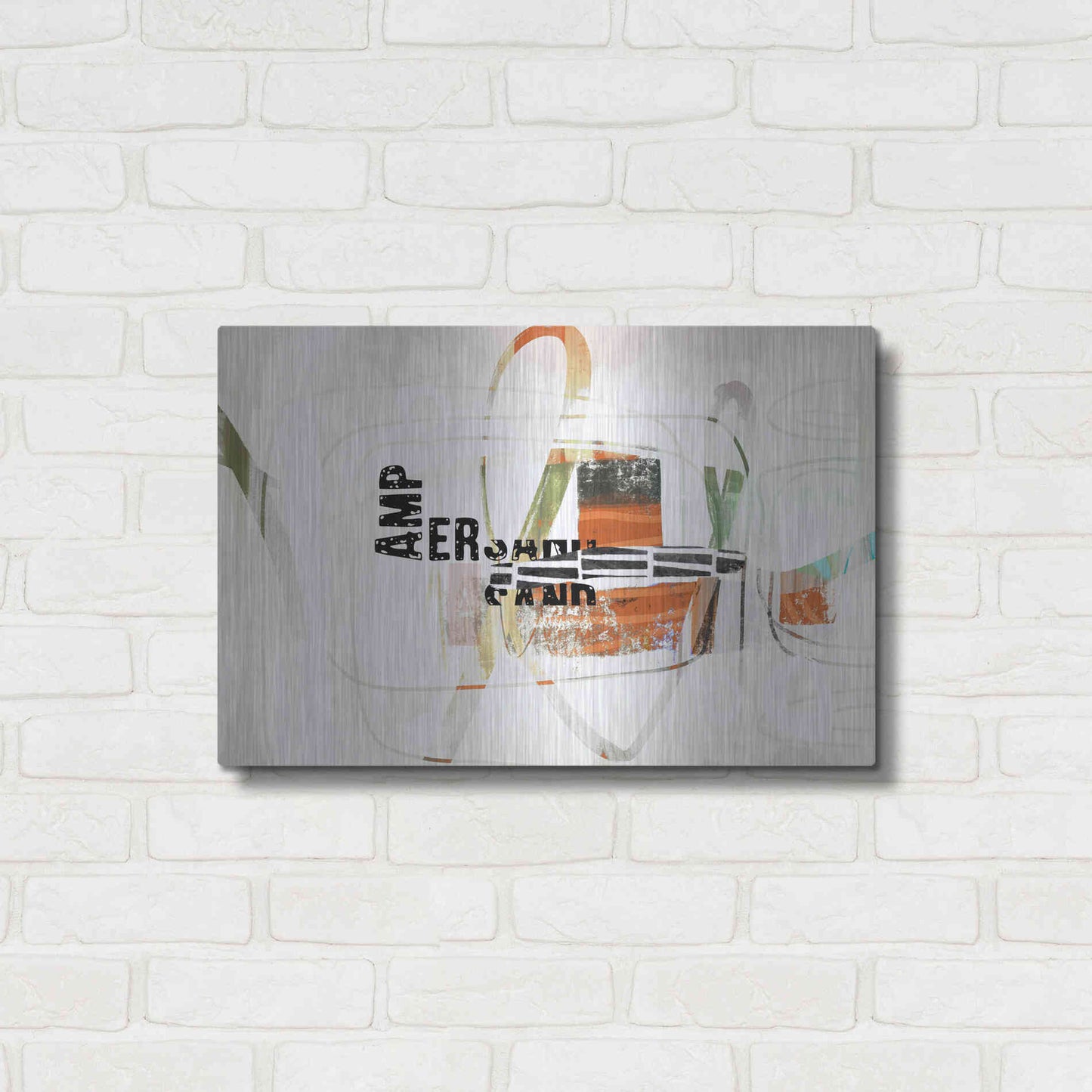 Luxe Metal Art 'Ampersand' by Delores Naskrent Metal Wall Art,24x16