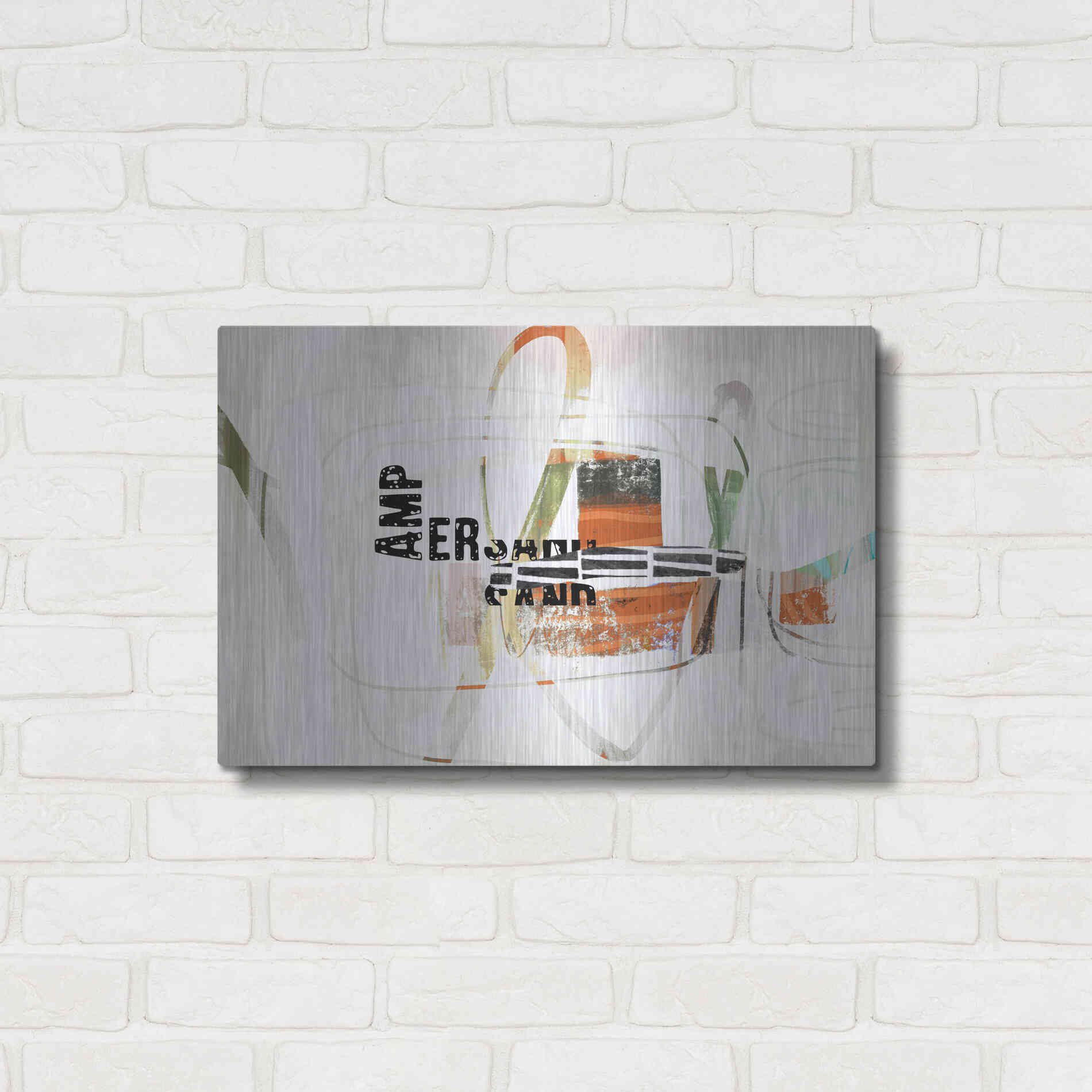 Luxe Metal Art 'Ampersand' by Delores Naskrent Metal Wall Art,24x16