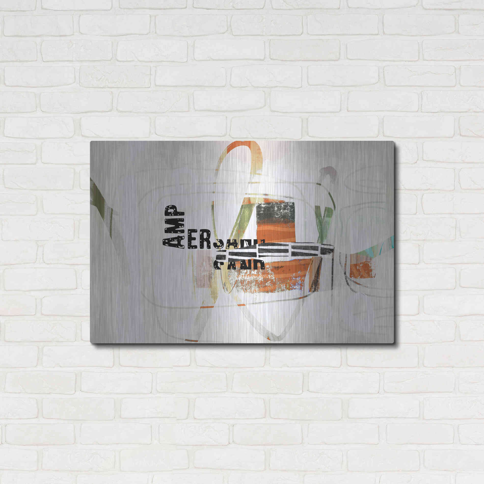 Luxe Metal Art 'Ampersand' by Delores Naskrent Metal Wall Art,36x24