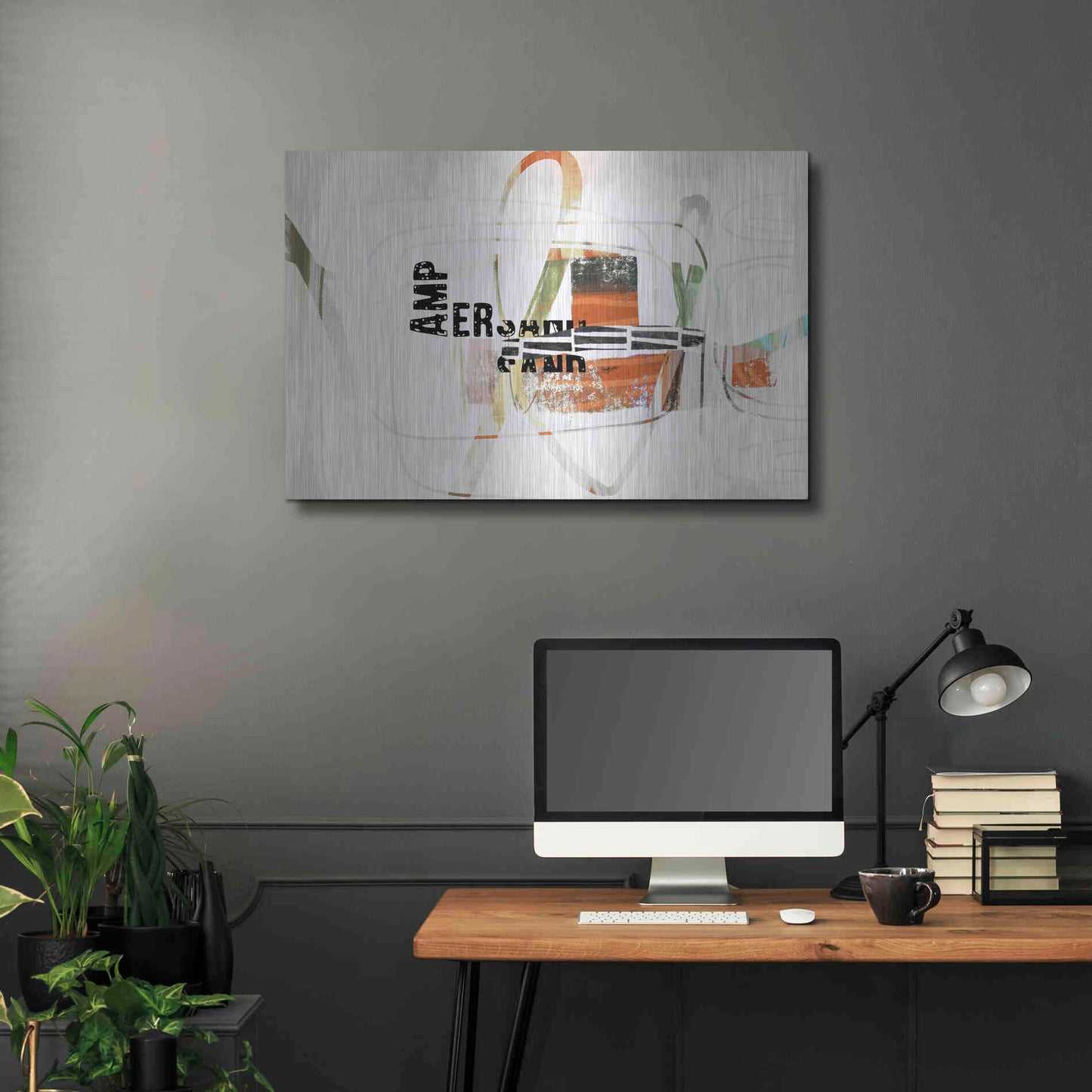 Luxe Metal Art 'Ampersand' by Delores Naskrent Metal Wall Art,36x24