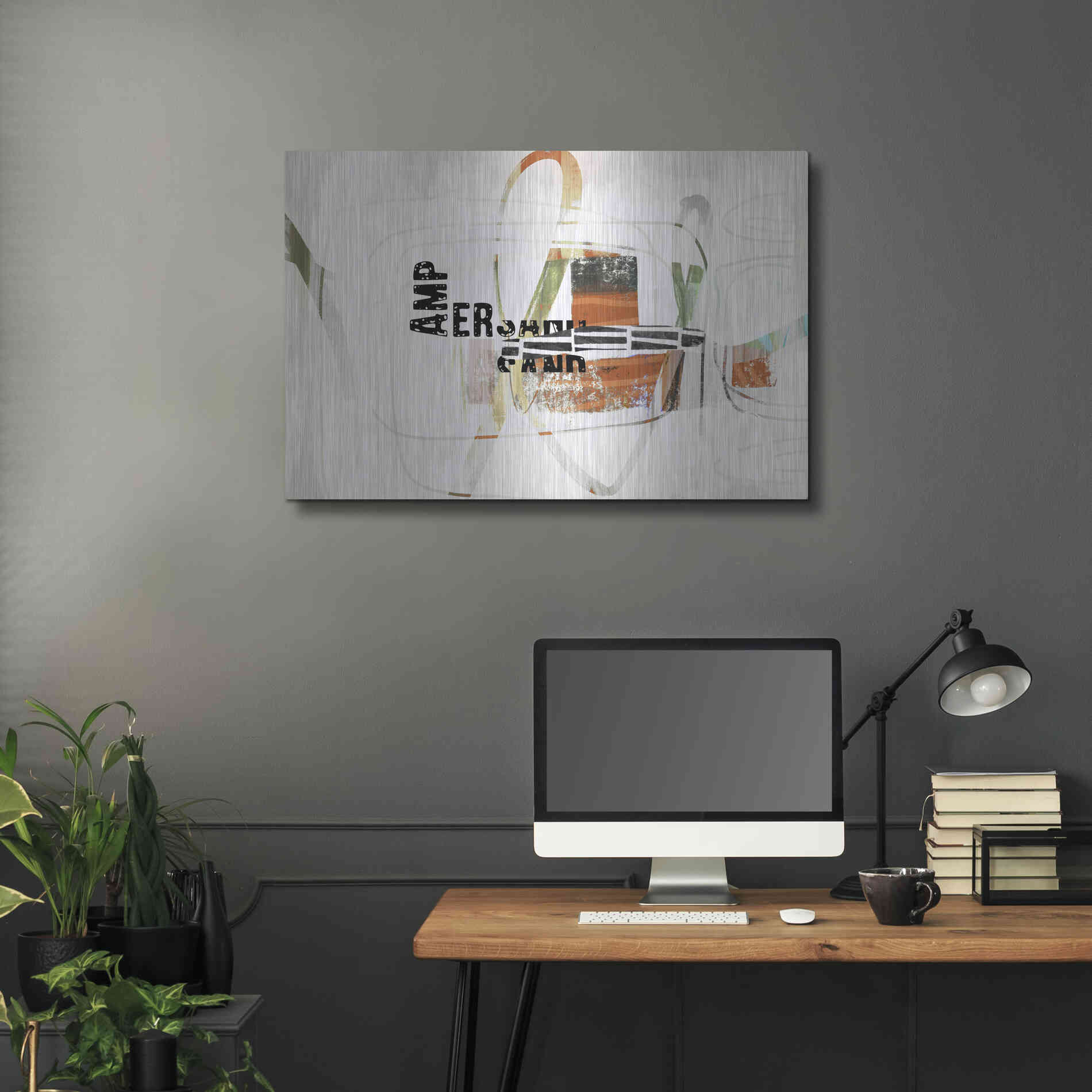 Luxe Metal Art 'Ampersand' by Delores Naskrent Metal Wall Art,36x24