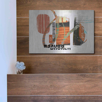 Luxe Metal Art 'Broken' by Delores Naskrent Metal Wall Art,16x12