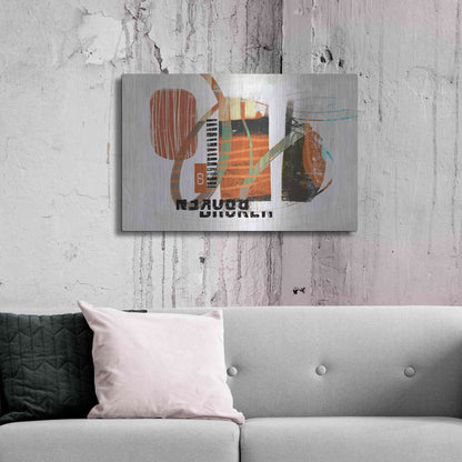 Luxe Metal Art 'Broken' by Delores Naskrent Metal Wall Art,36x24