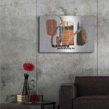Luxe Metal Art 'Broken' by Delores Naskrent Metal Wall Art,36x24