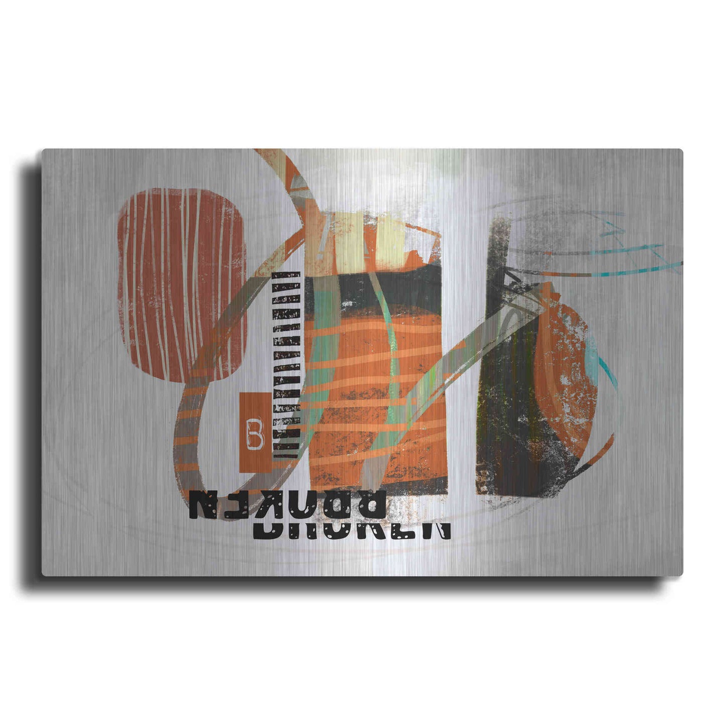 Luxe Metal Art 'Broken' by Delores Naskrent Metal Wall Art