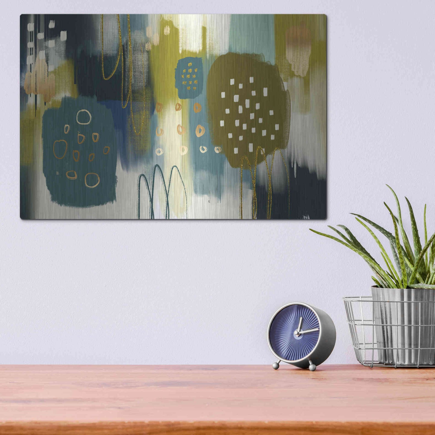 Luxe Metal Art 'Santapaulia' by Delores Naskrent Metal Wall Art,16x12