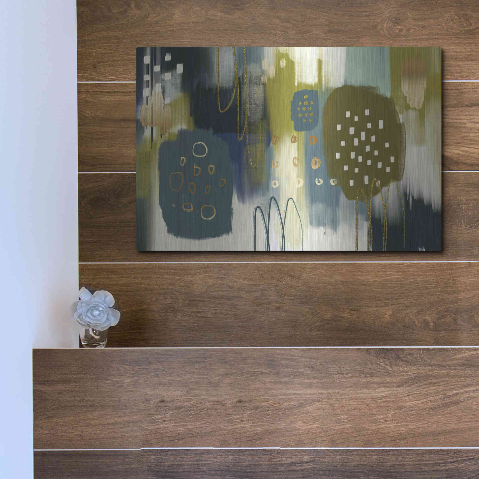 Luxe Metal Art 'Santapaulia' by Delores Naskrent Metal Wall Art,16x12