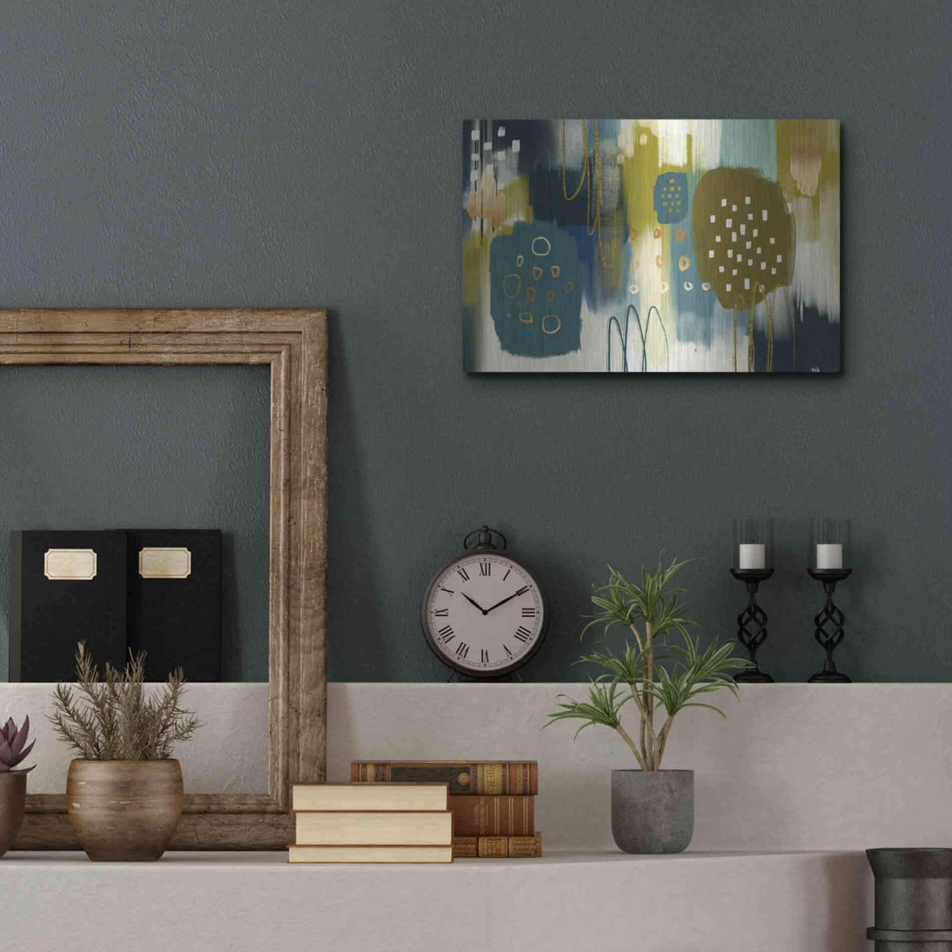 Luxe Metal Art 'Santapaulia' by Delores Naskrent Metal Wall Art,16x12