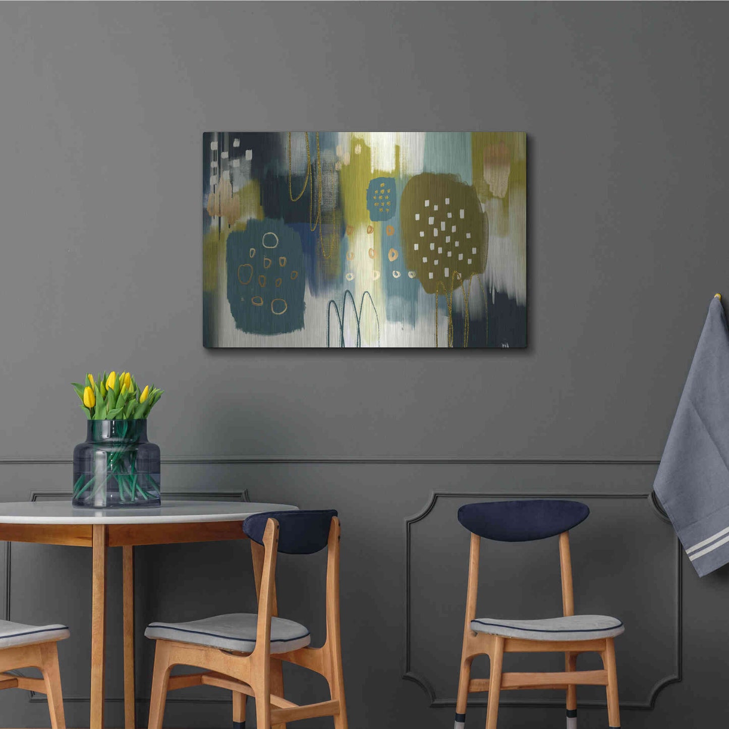 Luxe Metal Art 'Santapaulia' by Delores Naskrent Metal Wall Art,36x24