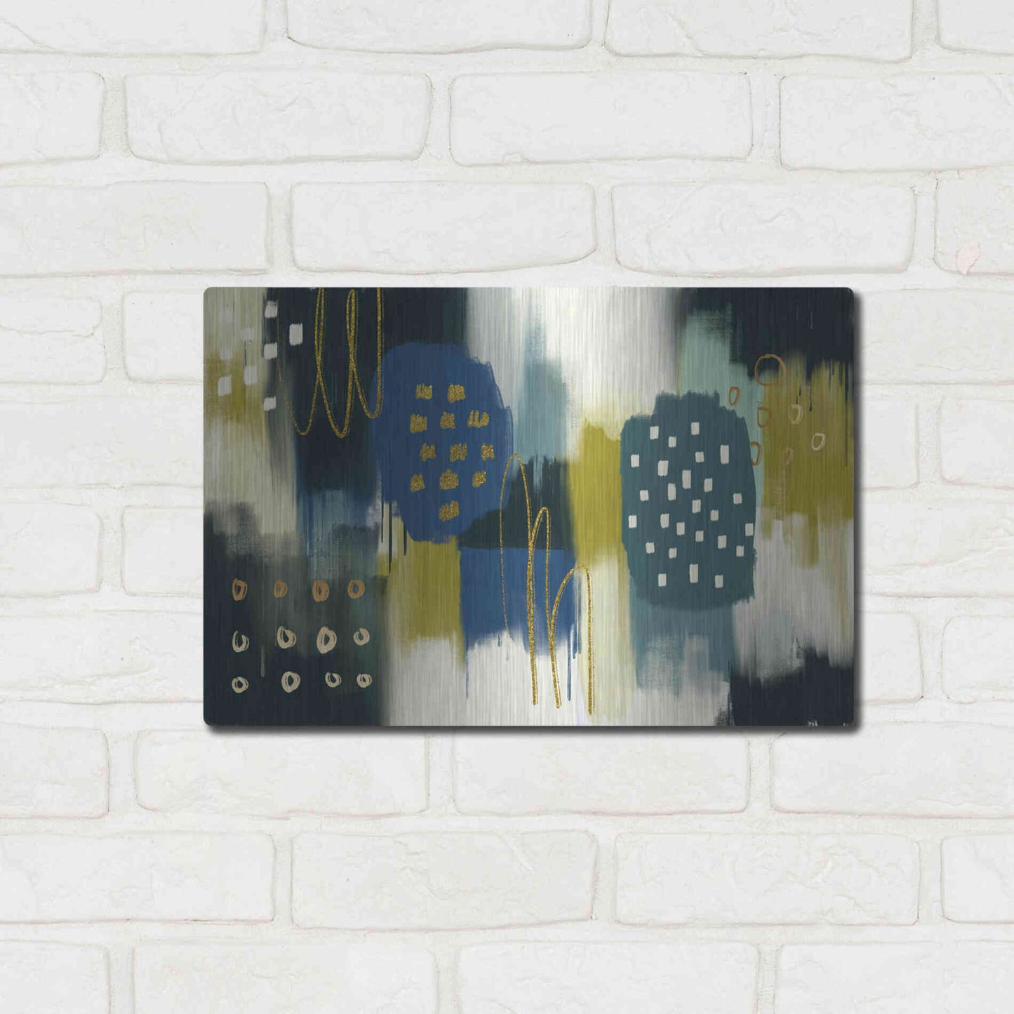 Luxe Metal Art 'Canna Verde' by Delores Naskrent Metal Wall Art,16x12