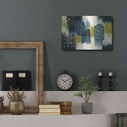 Luxe Metal Art 'Canna Verde' by Delores Naskrent Metal Wall Art,16x12