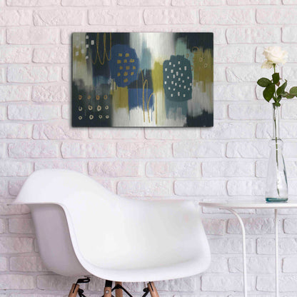 Luxe Metal Art 'Canna Verde' by Delores Naskrent Metal Wall Art,24x16