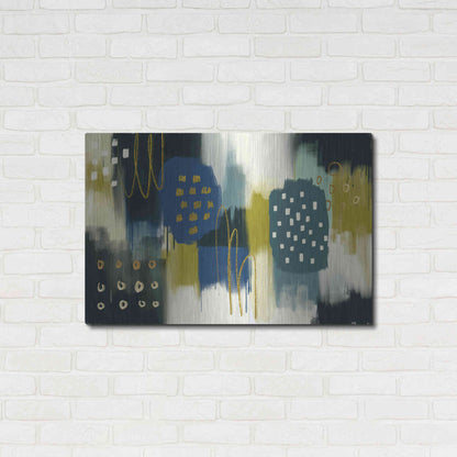 Luxe Metal Art 'Canna Verde' by Delores Naskrent Metal Wall Art,36x24