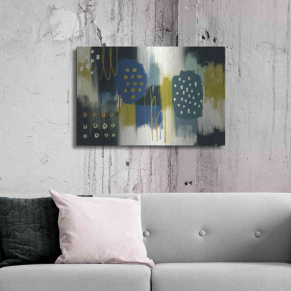 Luxe Metal Art 'Canna Verde' by Delores Naskrent Metal Wall Art,36x24