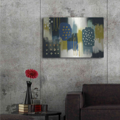 Luxe Metal Art 'Canna Verde' by Delores Naskrent Metal Wall Art,36x24