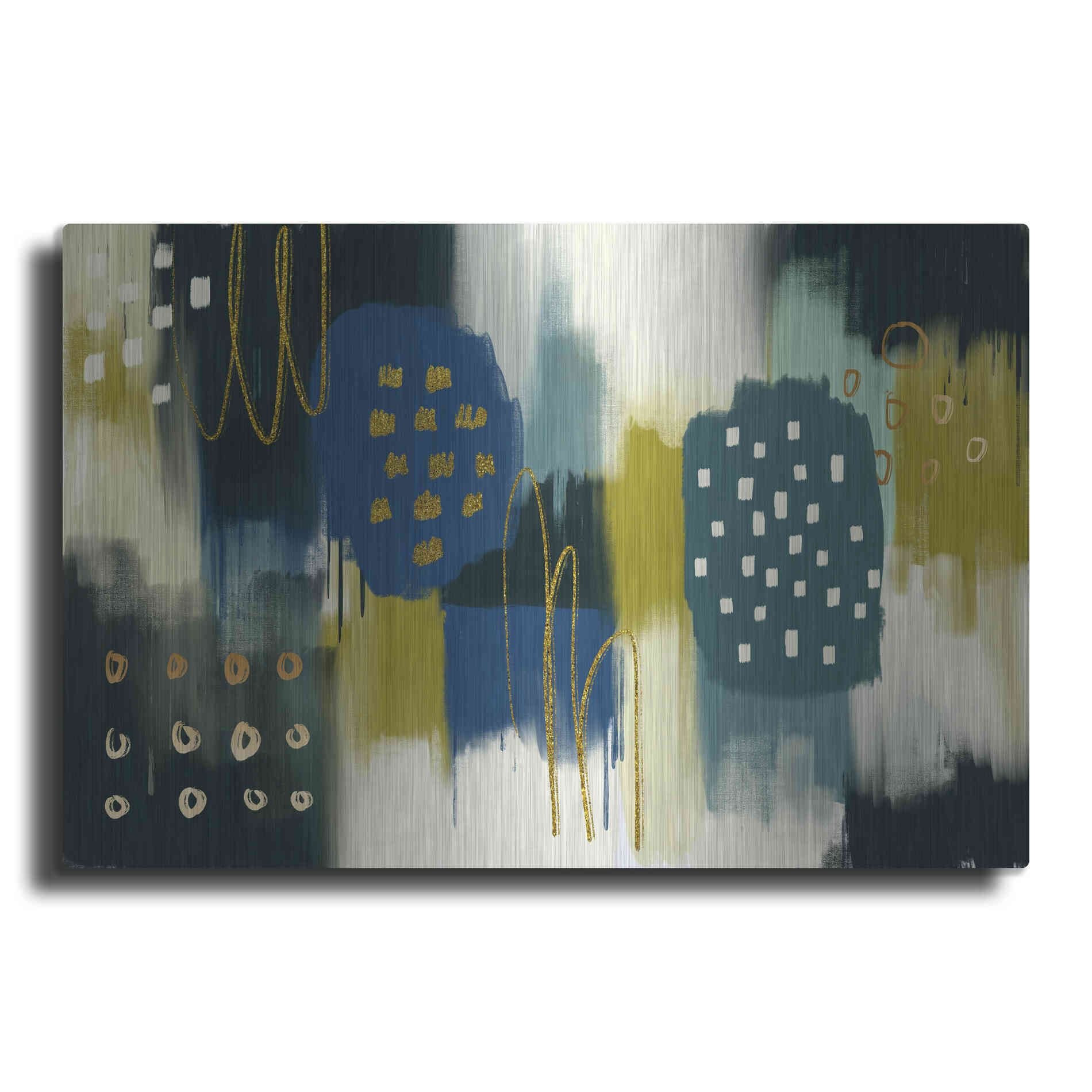 Luxe Metal Art 'Canna Verde' by Delores Naskrent Metal Wall Art