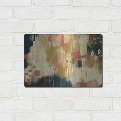 Luxe Metal Art 'Umber Embers' by Delores Naskrent Metal Wall Art,16x12