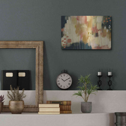 Luxe Metal Art 'Umber Embers' by Delores Naskrent Metal Wall Art,16x12