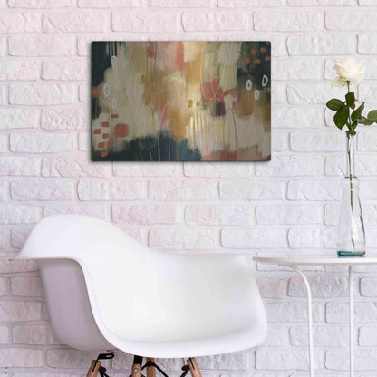 Luxe Metal Art 'Umber Embers' by Delores Naskrent Metal Wall Art,24x16