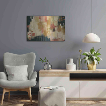 Luxe Metal Art 'Umber Embers' by Delores Naskrent Metal Wall Art,24x16