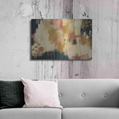 Luxe Metal Art 'Umber Embers' by Delores Naskrent Metal Wall Art,36x24