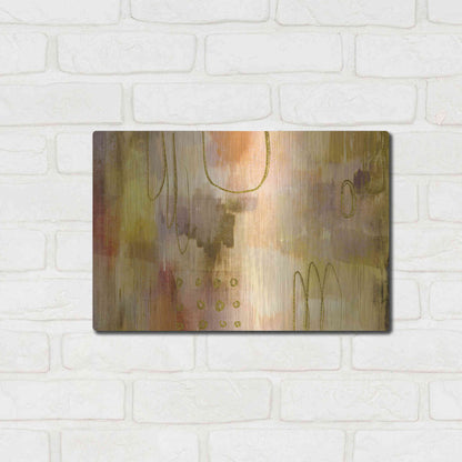 Luxe Metal Art 'Soft Burning' by Delores Naskrent Metal Wall Art,16x12