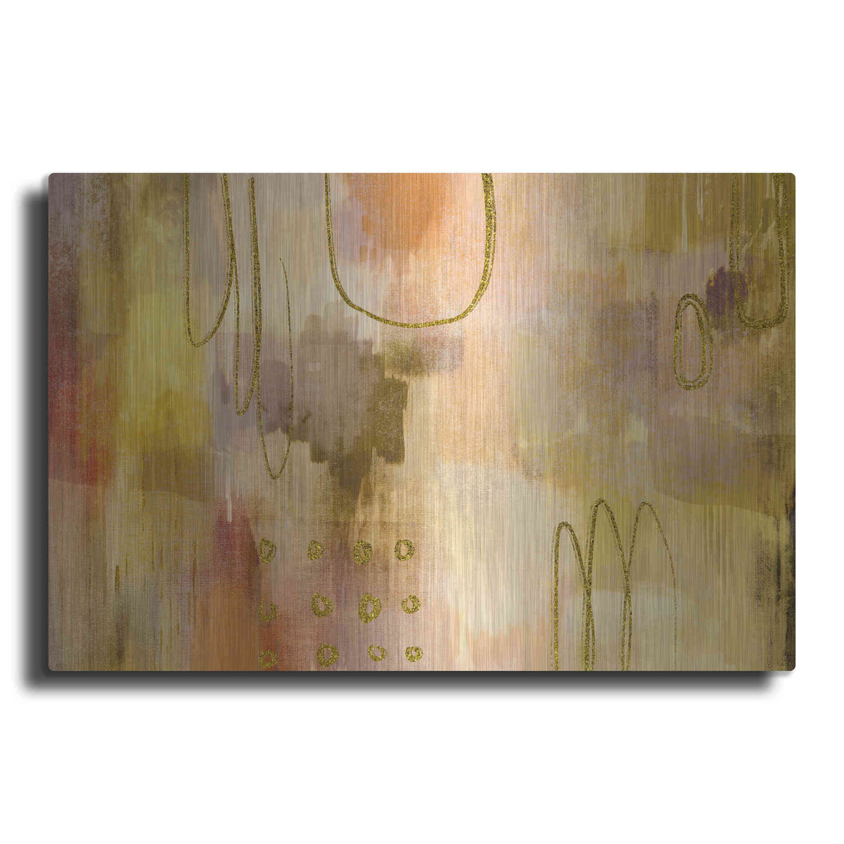 Luxe Metal Art 'Soft Burning' by Delores Naskrent Metal Wall Art