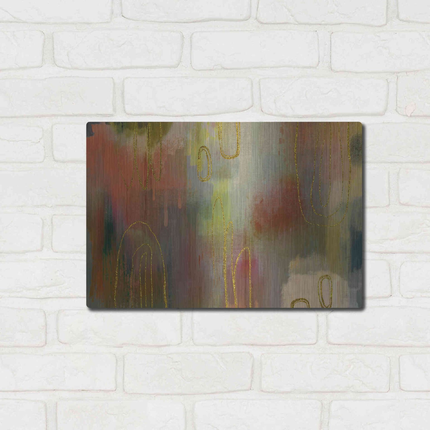 Luxe Metal Art 'Clay Oven' by Delores Naskrent Metal Wall Art,16x12