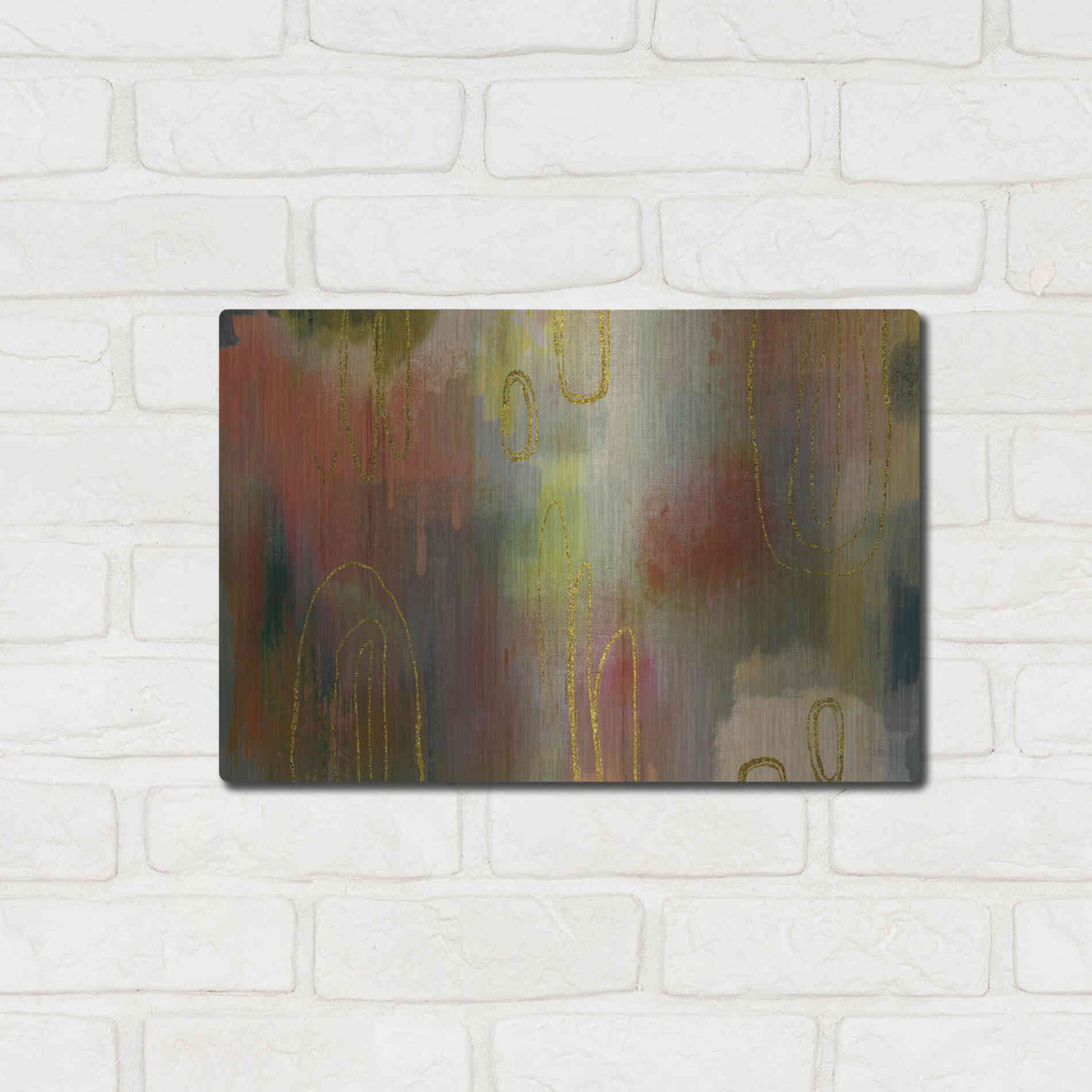 Luxe Metal Art 'Clay Oven' by Delores Naskrent Metal Wall Art,16x12