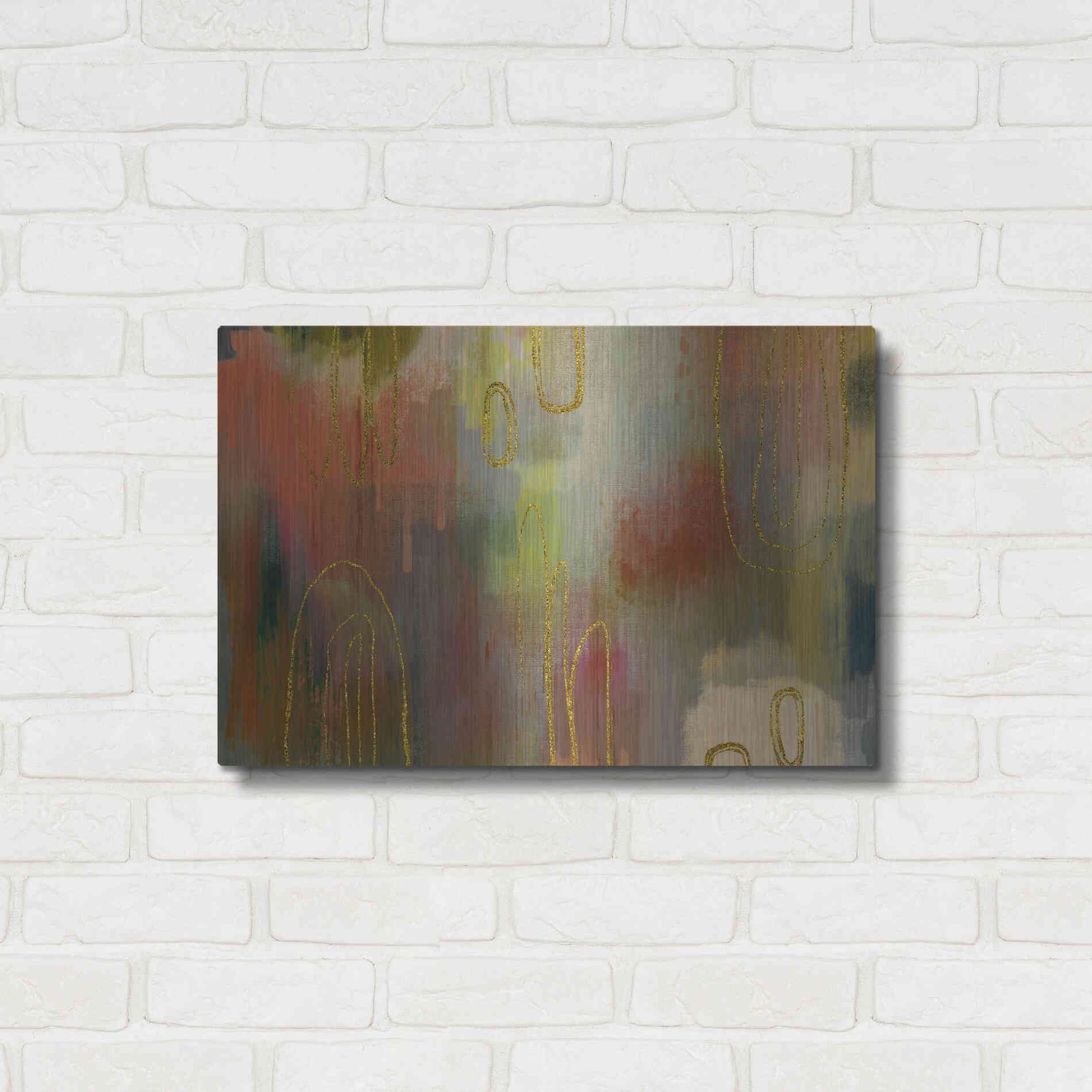 Luxe Metal Art 'Clay Oven' by Delores Naskrent Metal Wall Art,24x16