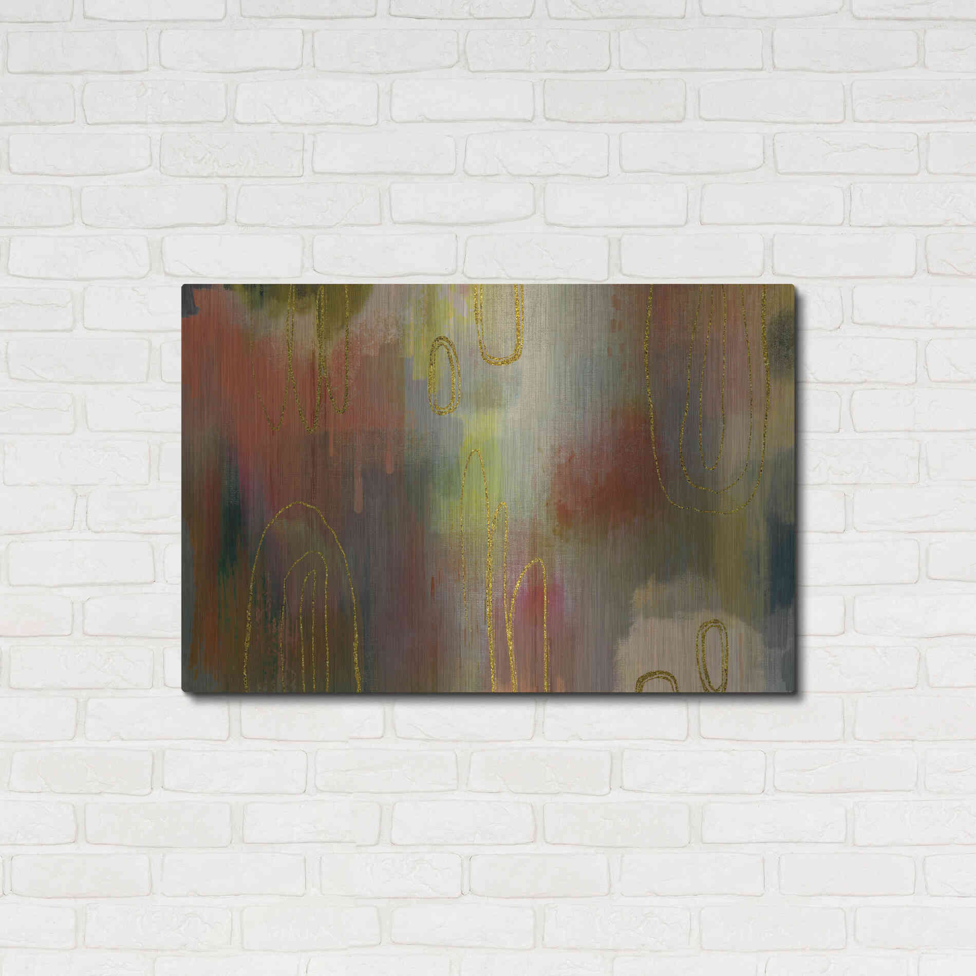 Luxe Metal Art 'Clay Oven' by Delores Naskrent Metal Wall Art,36x24