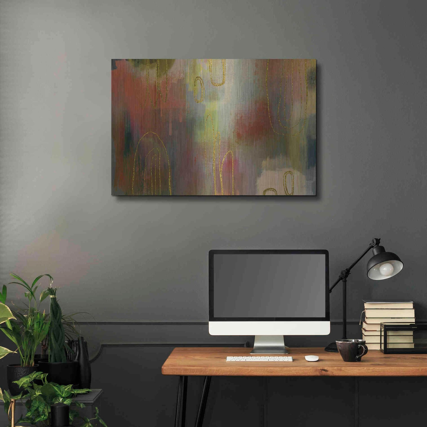 Luxe Metal Art 'Clay Oven' by Delores Naskrent Metal Wall Art,36x24