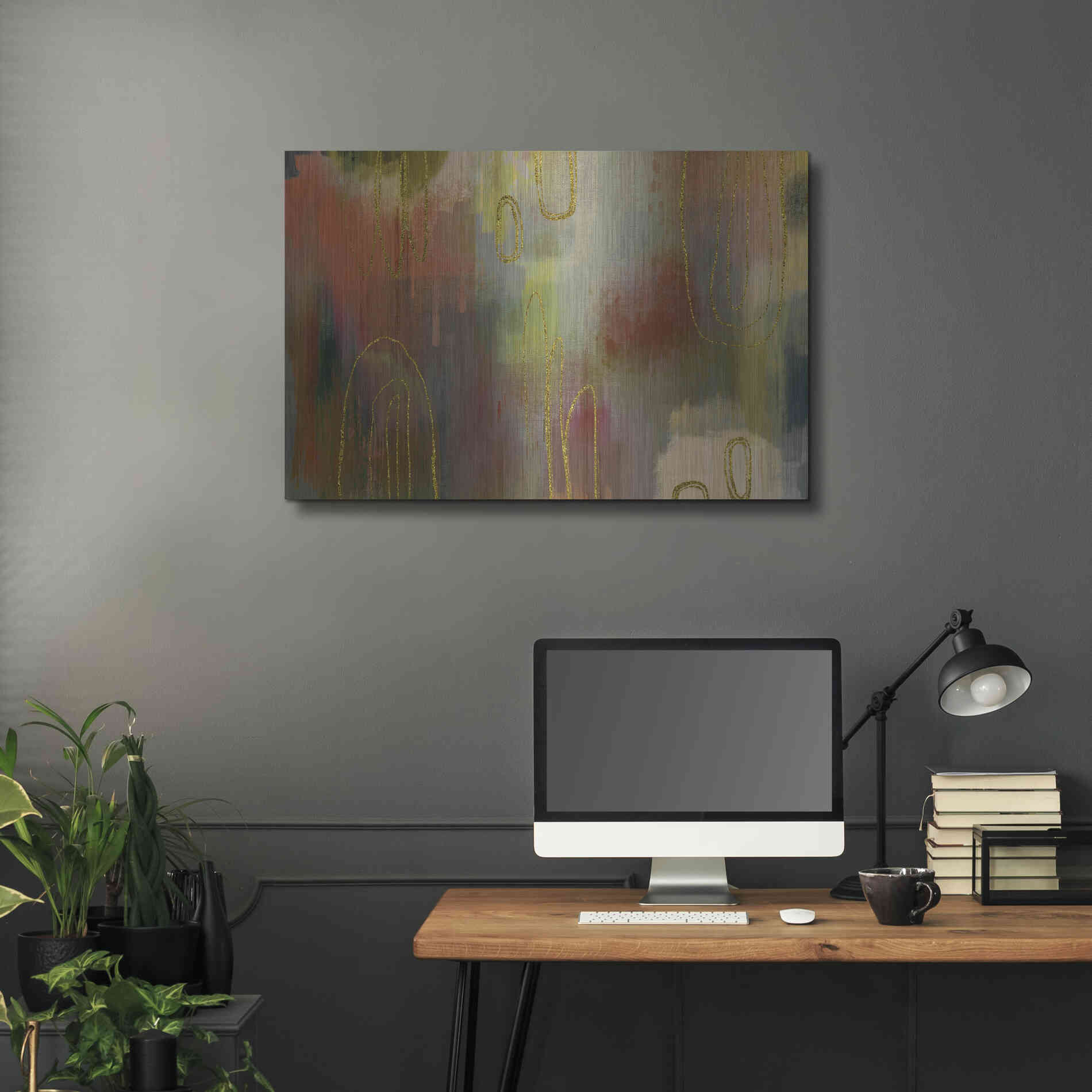 Luxe Metal Art 'Clay Oven' by Delores Naskrent Metal Wall Art,36x24