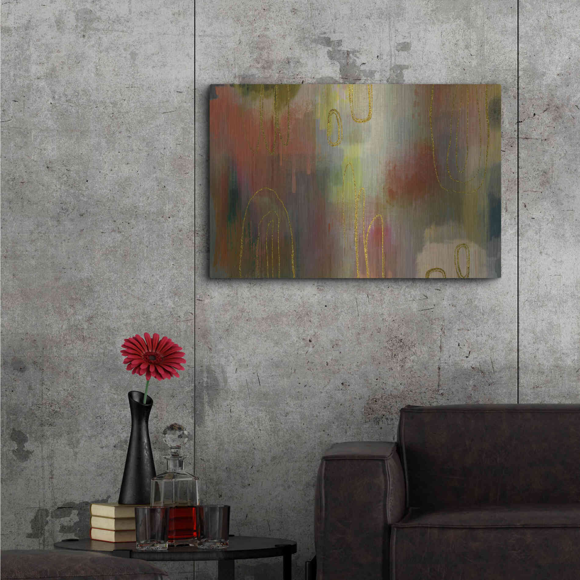 Luxe Metal Art 'Clay Oven' by Delores Naskrent Metal Wall Art,36x24