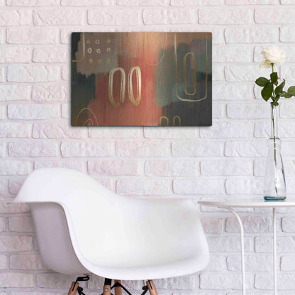 Luxe Metal Art 'Terracotta' by Delores Naskrent Metal Wall Art,24x16