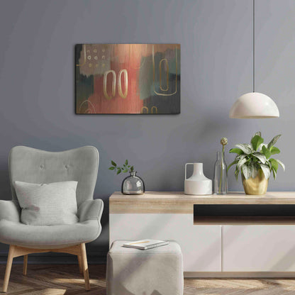Luxe Metal Art 'Terracotta' by Delores Naskrent Metal Wall Art,24x16