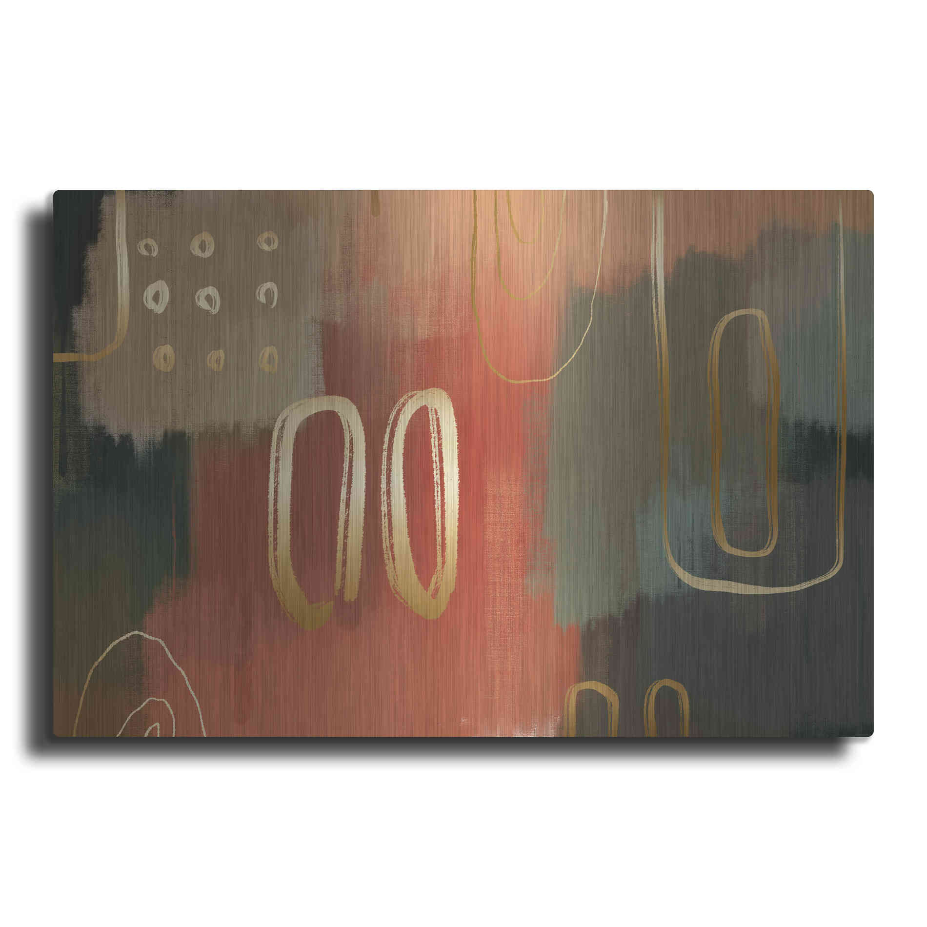 Luxe Metal Art 'Terracotta' by Delores Naskrent Metal Wall Art