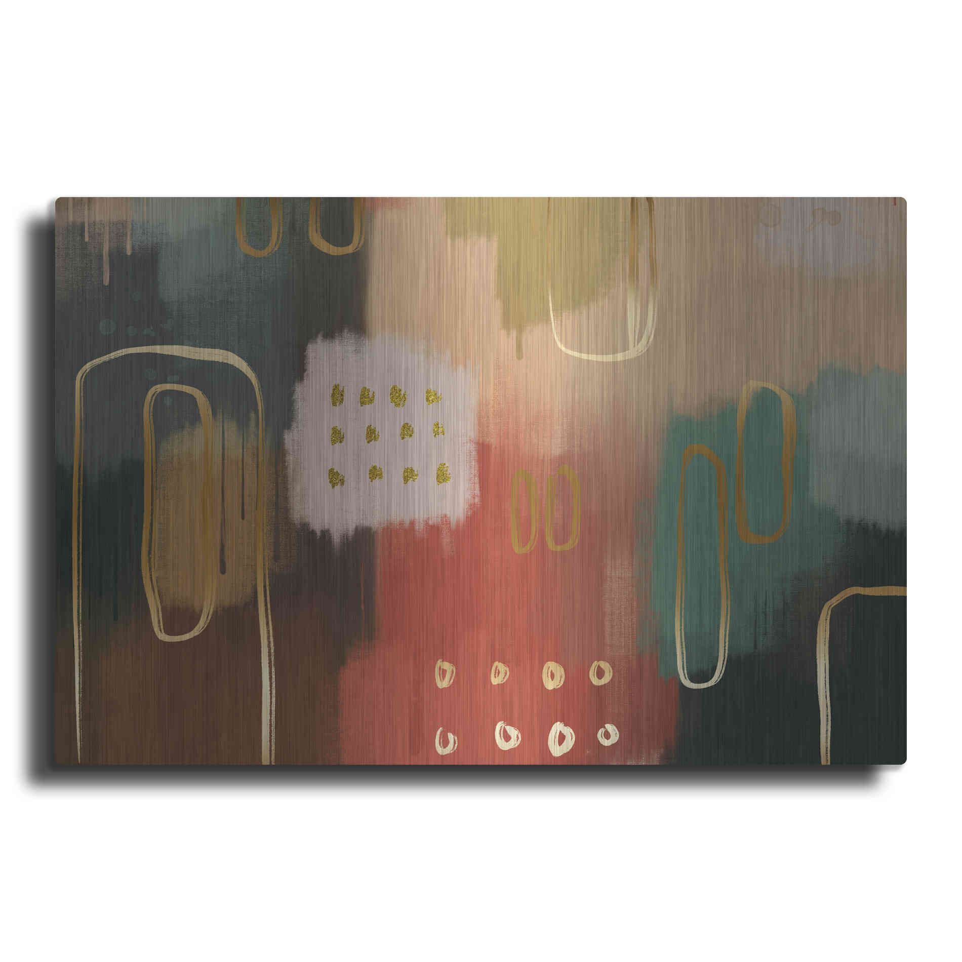 Luxe Metal Art 'Earthenware' by Delores Naskrent Metal Wall Art