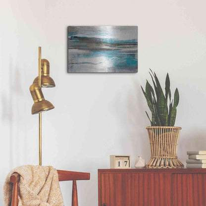 Luxe Metal Art 'Whispering Tide' by Delores Naskrent Metal Wall Art,24x16