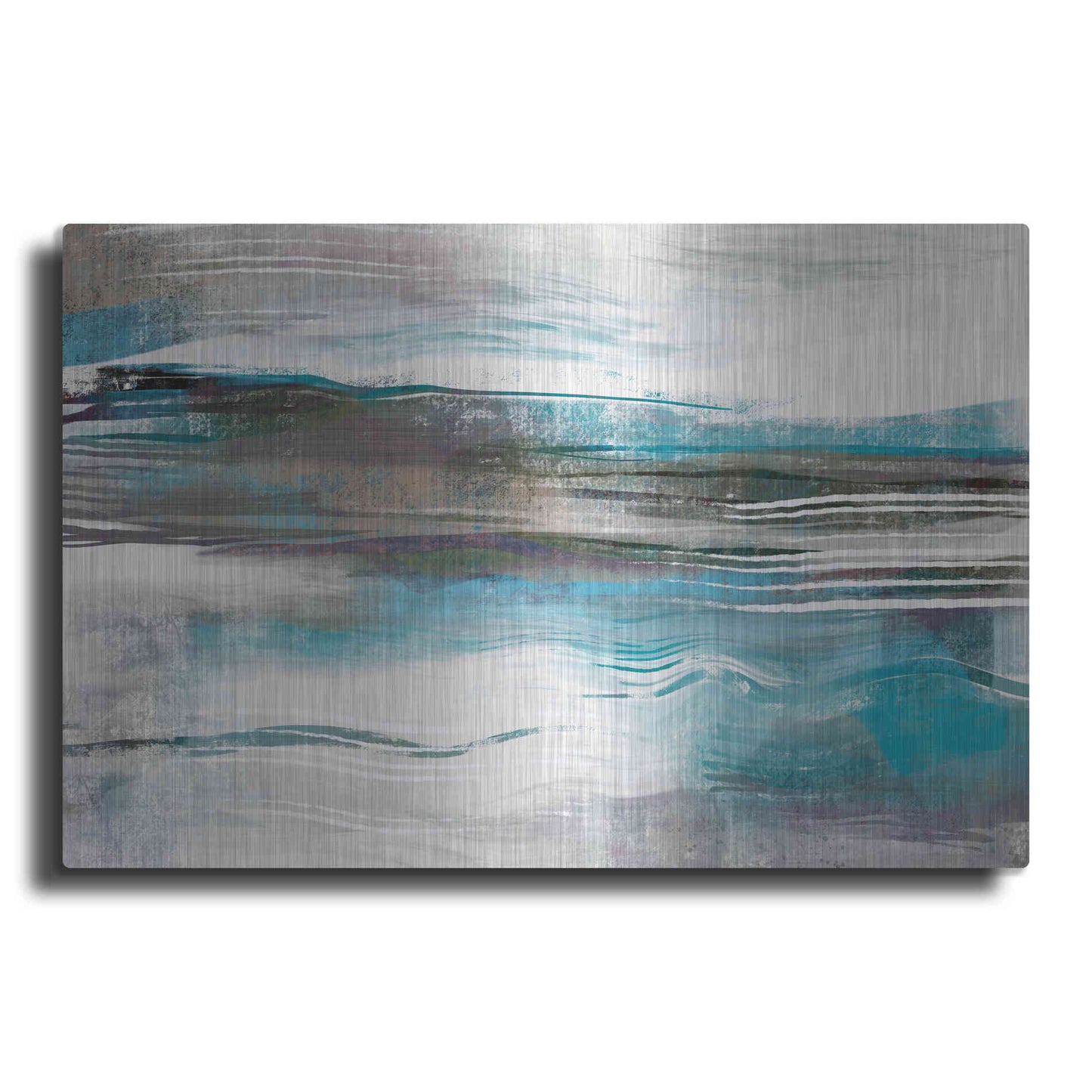 Luxe Metal Art 'Whispering Tide' by Delores Naskrent Metal Wall Art