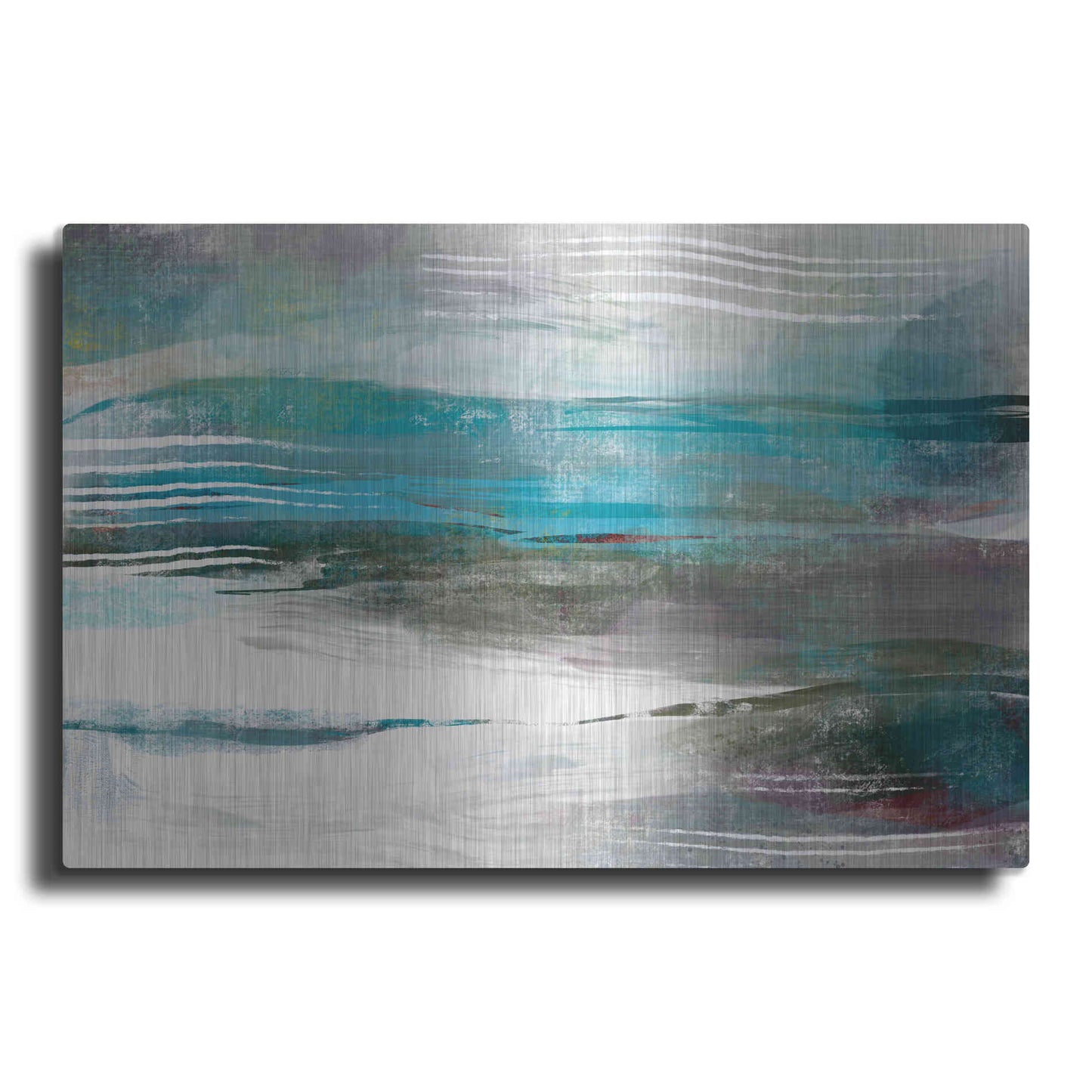 Luxe Metal Art 'Water Flow' by Delores Naskrent Metal Wall Art