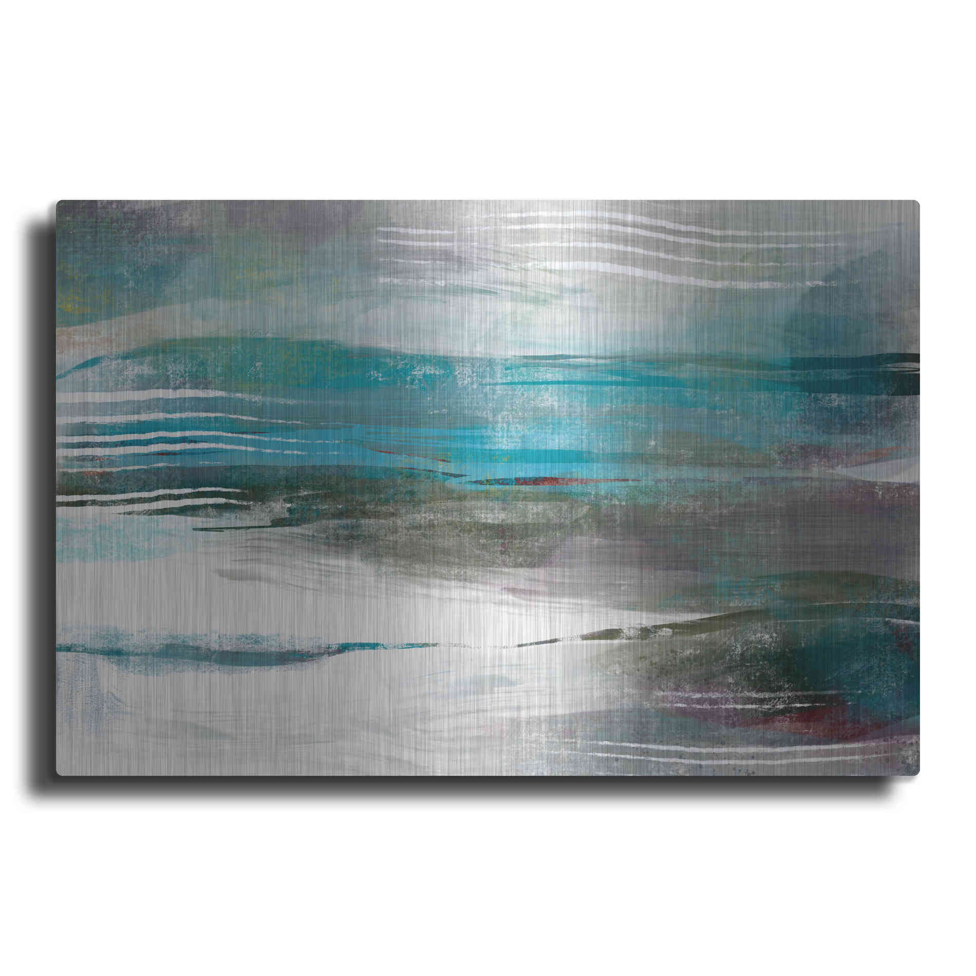 Luxe Metal Art 'Water Flow' by Delores Naskrent Metal Wall Art